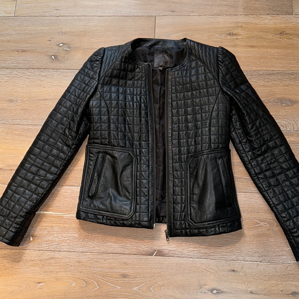 EUC Joie Leather Biker Jacket